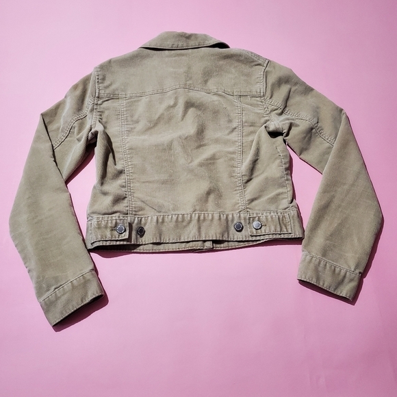 🍁 Gap Carmal Camel Brown Tan Cordaroy Jacket Fall Cozy Basic Classic - Picture 6 of 7